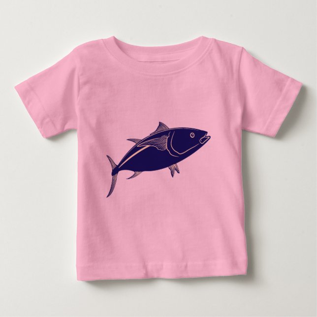 Fiske efter blåfenad tonfisk tee shirt (Framsida)