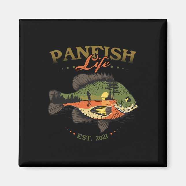 Fiske efter blått torsk - fiskPanfish Life Est 202 Magnet (Framsidan)