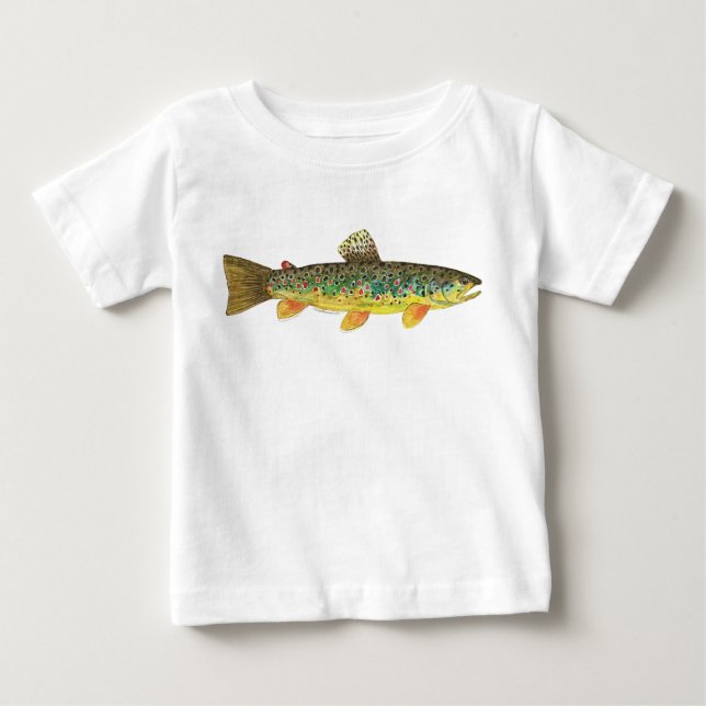 Fiske efter brunöring t shirt (Framsida)