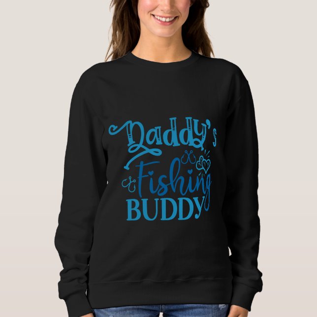 Fiske efter Daddys FishBuddy T Shirt (Framsida)