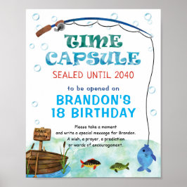 Fiske efter dagstidskapsel, o-fish-ally party poster