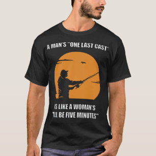 Fiske efter den sista kusten för fiskare med Rod T Shirt