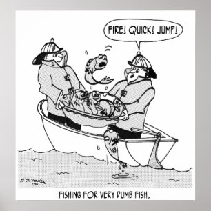 Fiske efter Dummfisk Poster