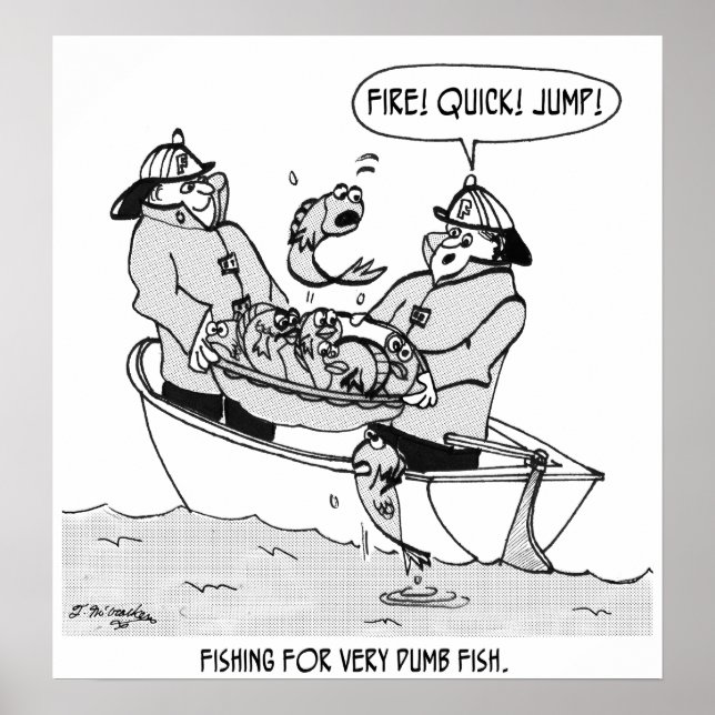 Fiske efter Dummfisk Poster (Framsidan)