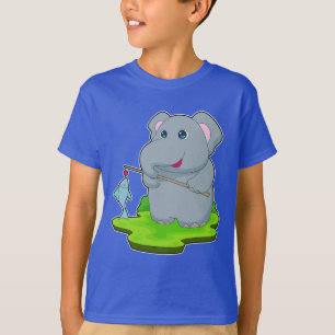 Fiske efter elefant Fisher T Shirt