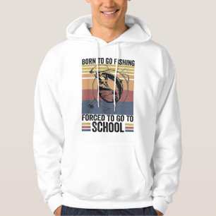 Fiske efter fisk Fiskare vid Bass Fiskare Kidor Bo Hoodie