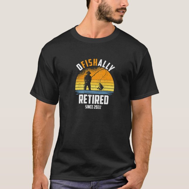 Fiske efter fisk, pensionerad 2022, Älskare Retire T Shirt (Framsida)