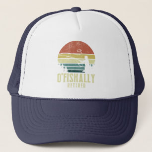 Fiske efter fisk, uttröttad från pension keps