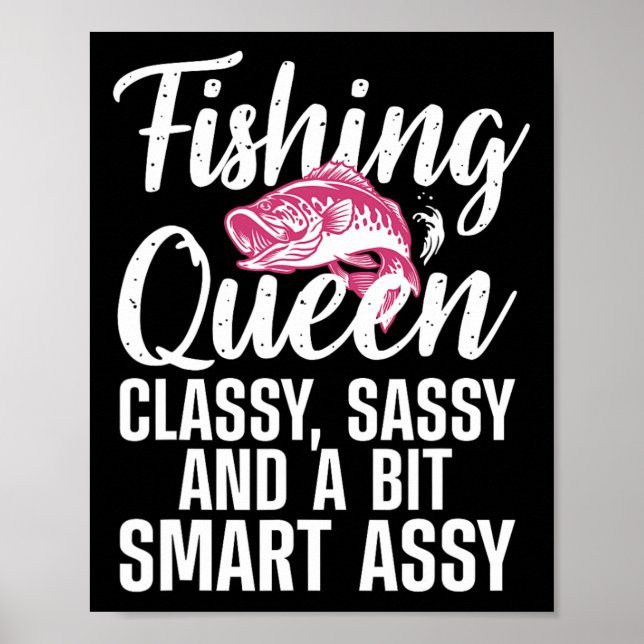 Fiske efter fisketurism för Dam, kvinnor Poster (Framsidan)