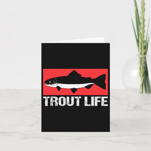 Fiske efter fisköring vid flott Sjö Life Kort (Framsida)