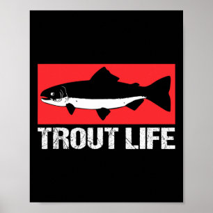 Fiske efter fisköring vid flott Sjö Life Poster