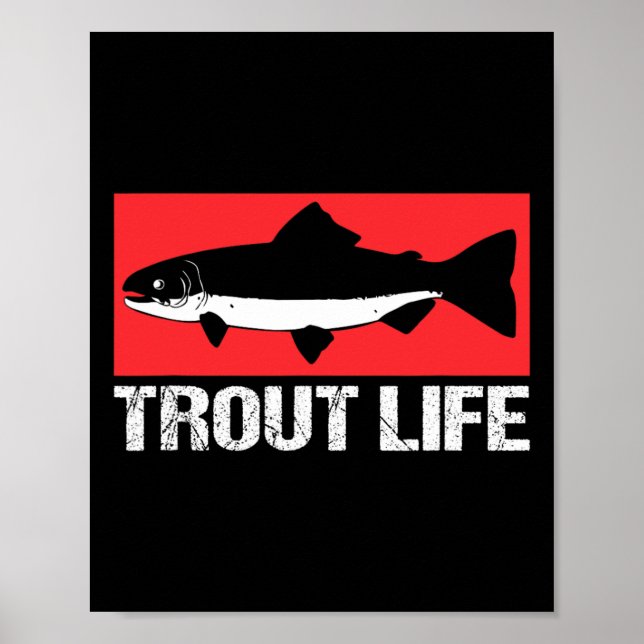 Fiske efter fisköring vid flott Sjö Life Poster (Framsidan)