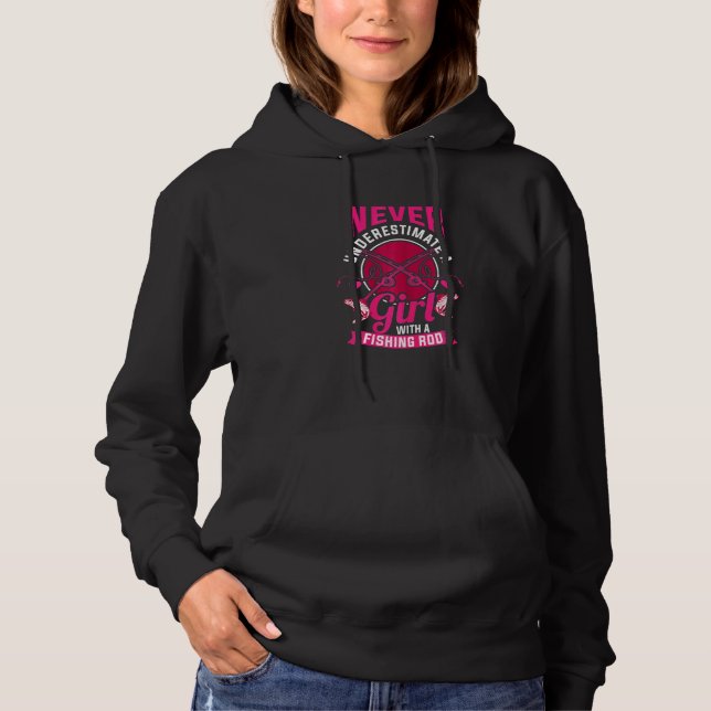 Fiske efter flickor som fiskar torr fisk t shirt (Framsida)