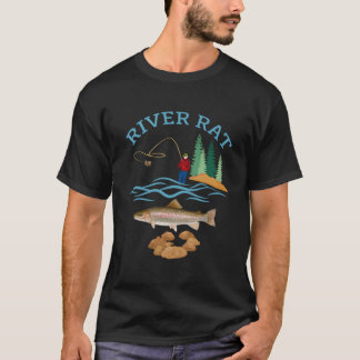Fiske efter flodråtta t shirt