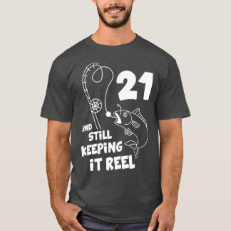 Fiske efter födelsedag 21:a dagen efter födelsedag t shirt