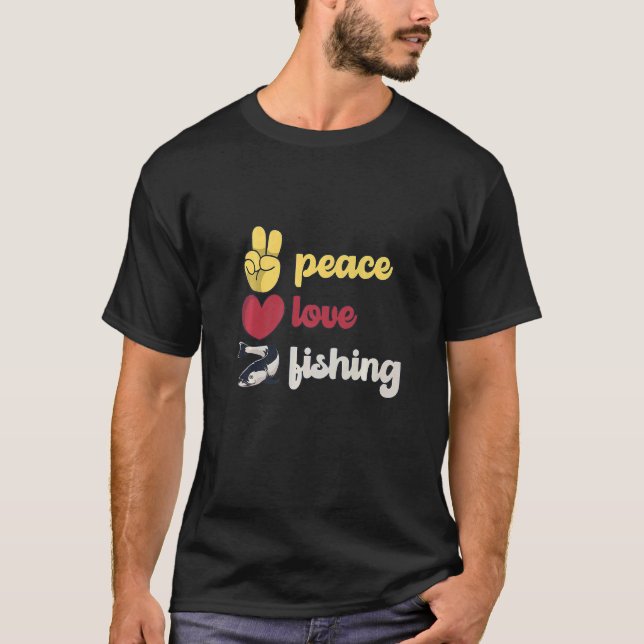 Fiske efter fredsuppehåll i Kärlek Coola Fiske eft T Shirt (Framsida)