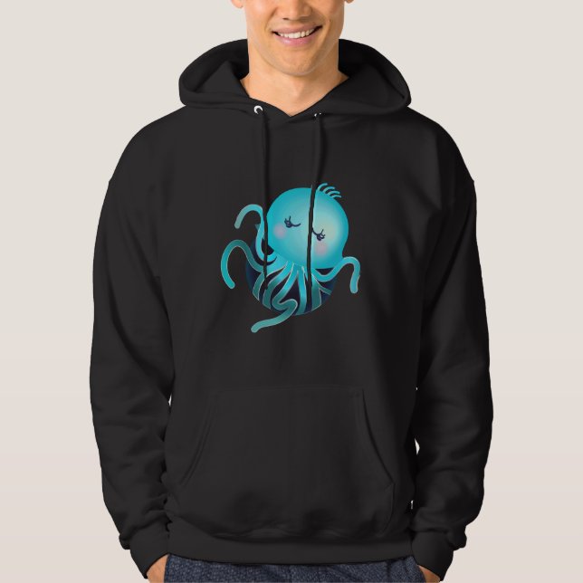 Fiske efter geléfisk hoodie (Framsida)