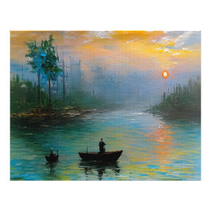 Fiske efter grå fototryck