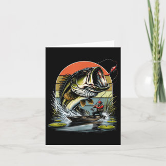 Fiske efter grafisk stormun B-fisk Kort