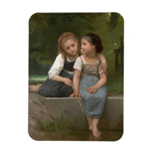 Fiske efter groddjur av William-Adolphe Bouguereau Magnet