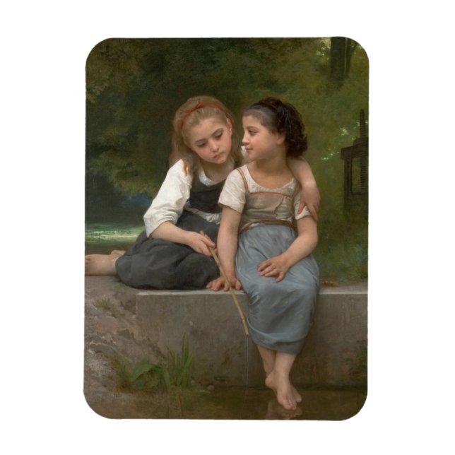 Fiske efter groddjur av William-Adolphe Bouguereau Magnet (Vertikal)