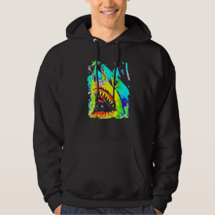 Fiske efter haj Ansikte Hoodie