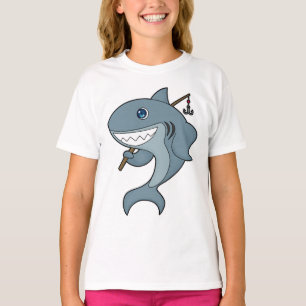 Fiske efter haj Fiske efter Finshing rod T Shirt