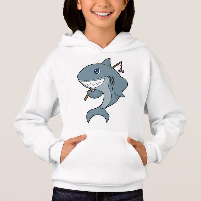 Fiske efter haj Fiske efter Finshing rod T Shirt (Framsida)