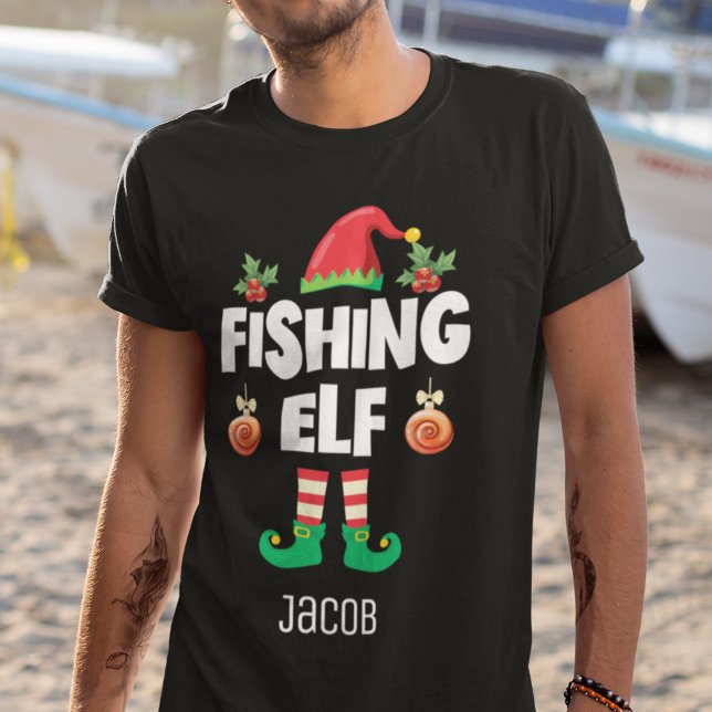 Fiske efter havets familj som matchar jul med namn t shirt (Skapare uppladdad)