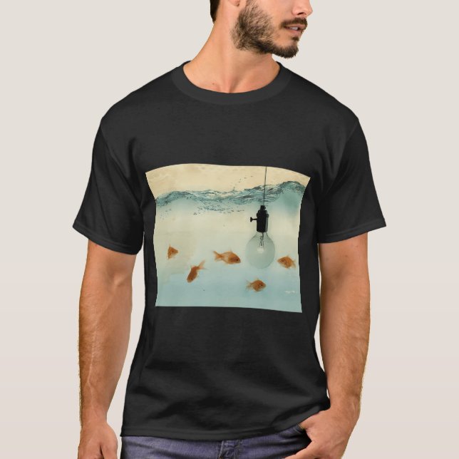fiske efter idéer t shirt (Framsida)