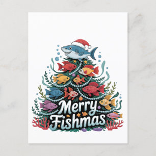 Fiske efter Julgran Fiske efter Älskare Inbjudan Vykort