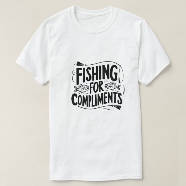 Fiske efter komplikationer T-Shirt-Funny Graphic T T Shirt (Design framsida)