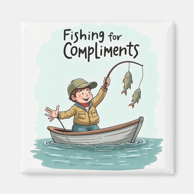 Fiske efter komplimanger magnet (Framsidan)