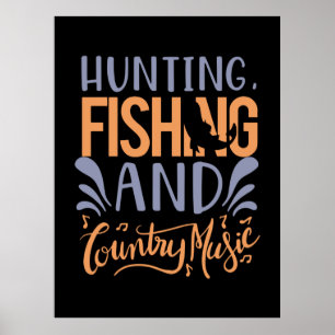 Fiske efter konsthandel och Land Musik Poster