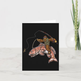 Fiske efter kungsfisk Hjällande strandfiskare Kort