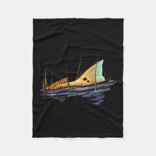 Fiske efter kungsfisk (Red Drum Fish Shirt Redfish Fleecefilt
