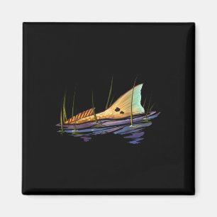 Fiske efter kungsfisk (Red Drum Fish Shirt Redfish Magnet
