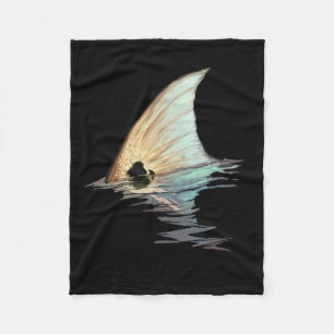 Fiske efter kungsfisk, rödrom (Svan) Fleecefilt