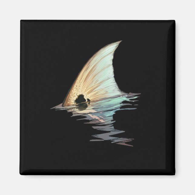 Fiske efter kungsfisk, rödrom (Svan) Magnet (Framsidan)