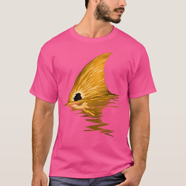 Fiske efter kungsfisk, rött rom t shirt (Framsida)