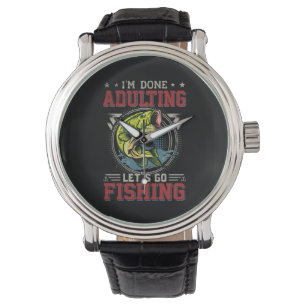 Fiske efter Låt oss fisketyp Armbandsur