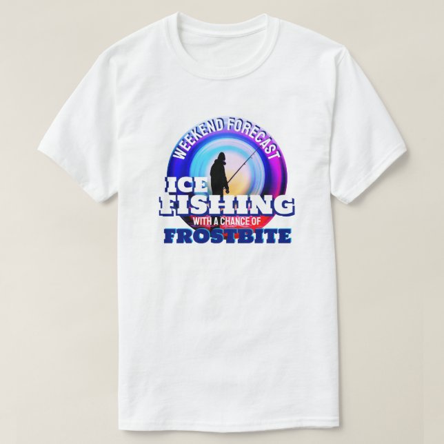Fiske efter lustig is Frostbett T Shirt (Design framsida)
