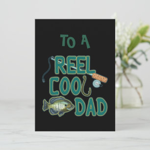 Fiske efter Lycklig Fars dag el Coola Pappa Kort