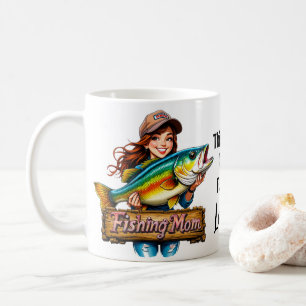 Fiske efter Mamma-fiskevatten Kaffemugg