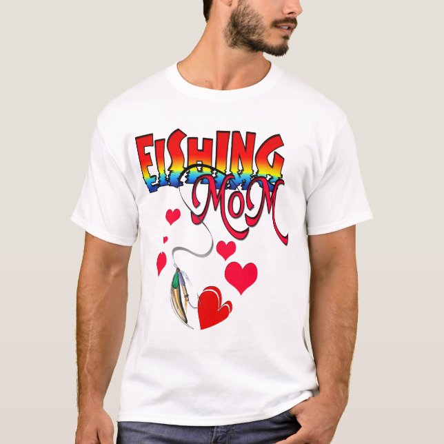 Fiske efter Mamma Tee Shirt (Framsida)