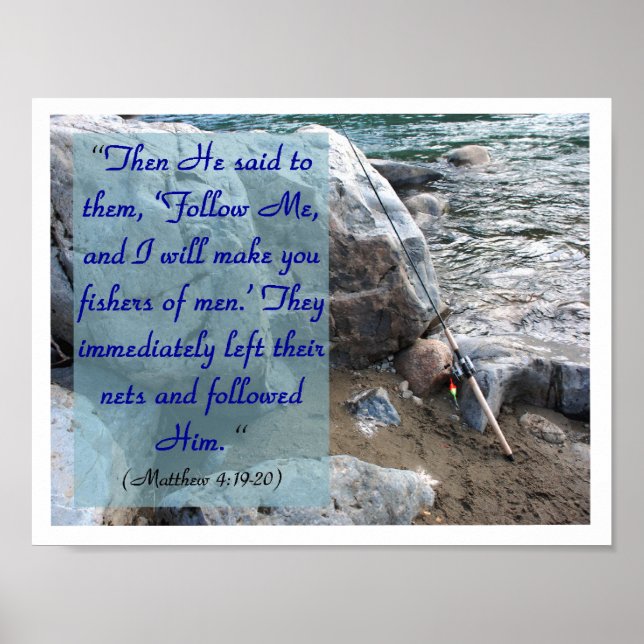 Fiske efter Manar (Mat 4:19-20) Poster (Framsidan)