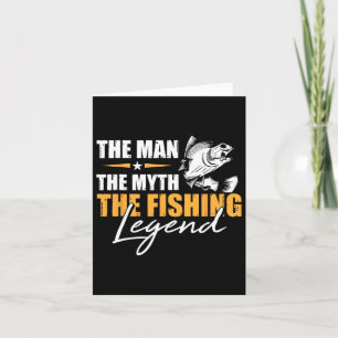 Fiske efter mannen Myth Legend Angler Coola Fisher Kort