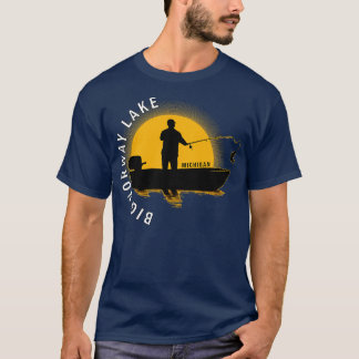 Fiske efter Michigan Sunrise i Norge Sjö T Shirt