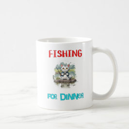 "Fiske efter middag" Kaffemugg