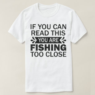 Fiske efter nära fiskare Pappa Sarkastic Ord T Shirt